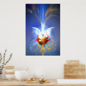 Poster Bouquet bleu (Cuisine)