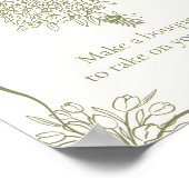 Poster Bouquet Bloom Bar Bridal Shower Sign (Coin)