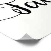 Poster Bouquet Bourgogne | Faveurs de mariage (Coin)