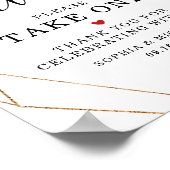 Poster Bouquet Bourgogne Forme Dorée Favoriser S.V.P. En  (Coin)