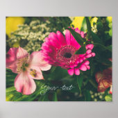 Poster Bouquet coloré de fleurs (Devant)
