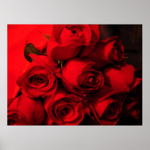 Poster "Bouquet cramoisi "