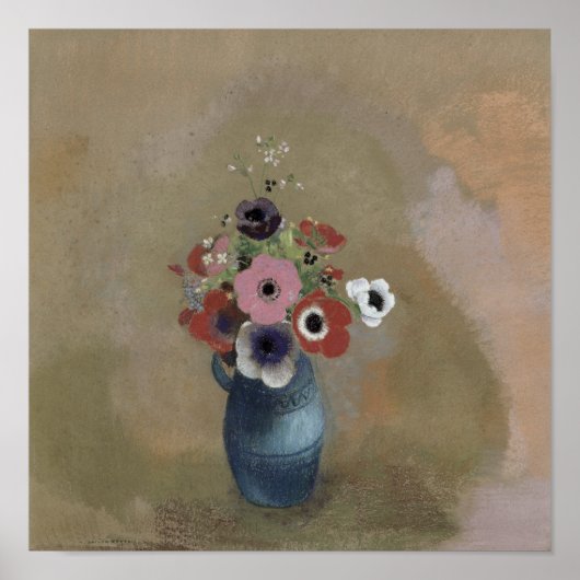Poster Bouquet d'anémones (Devant)