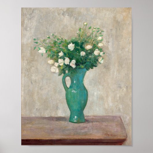 Poster Bouquet dans un vase vert | Tadeusz Makowski (Devant)