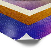 Poster Bouquet d'aquarelle, Arrière - plan coloré (Coin)