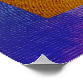 Poster Bouquet d'aquarelle, Arrière - plan coloré (Coin)