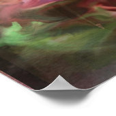 Poster Bouquet D'Aquarelle Rose (Coin)