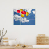 Poster bouquet de ballon dans le ciel (Cuisine)