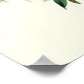 Poster Bouquet de citrons avec fleurs blanches (Coin)