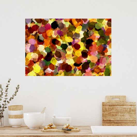 POSTER BOUQUET DE FLEURS (Cuisine)