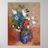 Poster Bouquet de fleurs (1900 - 1905) par Odilon Redon (Devant)