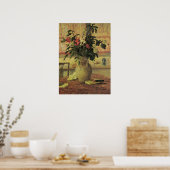 Poster Bouquet de fleurs à la fenêtre par Maxine Maufra (Cuisine)