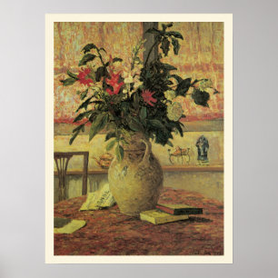 Poster Bouquet de fleurs à la fenêtre par Maxine Maufra