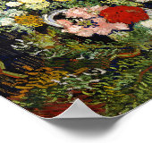 Poster Bouquet de fleurs dans un vase de Vincent Van Gogh (Coin)
