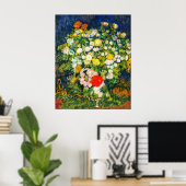 Poster Bouquet de fleurs dans un Vase Van Gogh (Bureau à domicile)