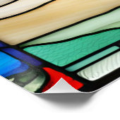 Poster Bouquet de fleurs de pavot rouge en verre (Coin)