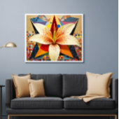 Poster Bouquet de fleurs mignonnes Lily imprimable