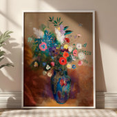Poster Bouquet de fleurs par Odilon Redon Nature morte