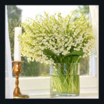 Poster Bouquet de fleurs printanières, lys de la vallée<br><div class="desc">Bouquet de fleurs printanières, lis de la vallée, jour des mères, lis de la vallée, bouquet d'anniversaire, vintage, soleil du matin, mariage romantique, salutation florale, arrangements floraux, lis de la vallée, Cette fleur dainty a un aspect et un parfum qui correspondent. Doux et aimé de tous. Donnez un délicat bouquet...</div>