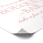 Poster Bouquet de fleurs roses Floral Hydrangea Bridal Ba (Coin)