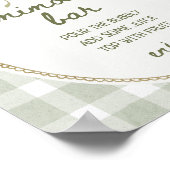 Poster Bouquet de Fleurs sauvages vert Mimosa Bar (Coin)