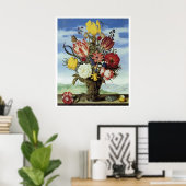 Poster Bouquet de fleurs sur une haie (Bureau à domicile)