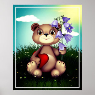 Poster Bouquet de garde d'ours Flower-39920