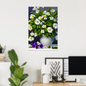 Poster Bouquet de marguerites dans un vase (Bureau à domicile)