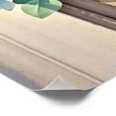 Poster Bouquet de pivoines fleurs de lavande Rustique (Coin)