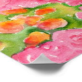 Poster Bouquet de pivoines jaune et rose (Coin)