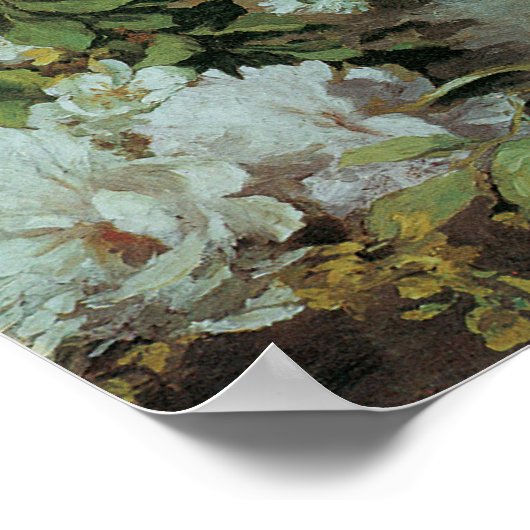 Poster Bouquet de printemps de Pierre Renoir, Fleurs Vint (Coin)