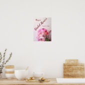 Poster Bouquet de renoncules roses (Cuisine)