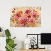 Poster Bouquet de Roses (Bureau à domicile)