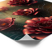 Poster Bouquet de roses cuivrées (Coin)