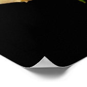 Poster Bouquet de Roses en noir (Coin)