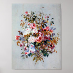Poster Bouquet de Roses, Renoir