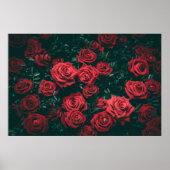 Poster Bouquet de roses rouges (Devant)