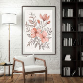 Poster Bouquet de sérénité de fleurs sauvages