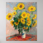 Poster Bouquet de tournesols (Devant)