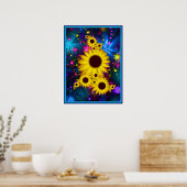 Poster Bouquet de tournesols (Cuisine)