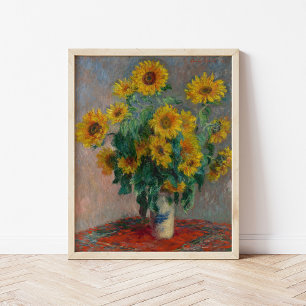 Poster Bouquet de tournesols   Claude Monet