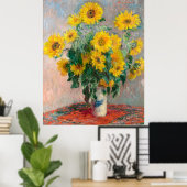 Poster Bouquet de tournesols de Monet (Bureau à domicile)