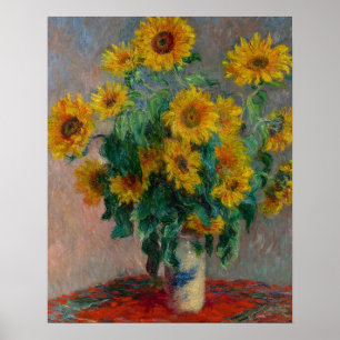 Poster Bouquet de tournesols par Claude Monet