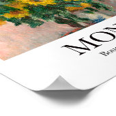 Poster Bouquet de tournesols par Claude Monet (Coin)