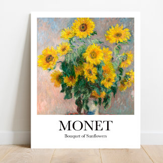 Poster Bouquet de tournesols par Claude Monet