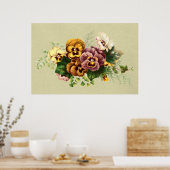Poster Bouquet de Vintage (Cuisine)