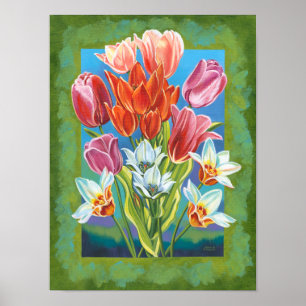 Poster Bouquet en frontière III