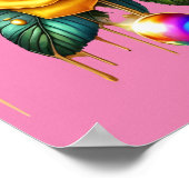 Poster Bouquet enchanteur de Roses d'or et entendre 16x20 (Coin)