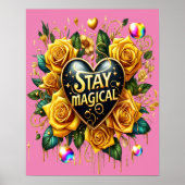 Poster Bouquet enchanteur de Roses d'or et entendre 16x20 (Devant)