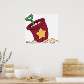 Poster Bouquet Et Chaussure (Cuisine)